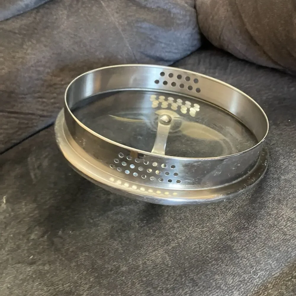 Glass Pan Pot Stainless Handle 6.75” Replacement Lid
